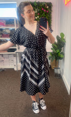Aurora polka Dot Wrap Dress