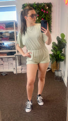 Adelaide Playsuit in green