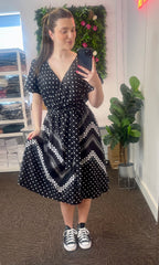 Aurora polka Dot Wrap Dress