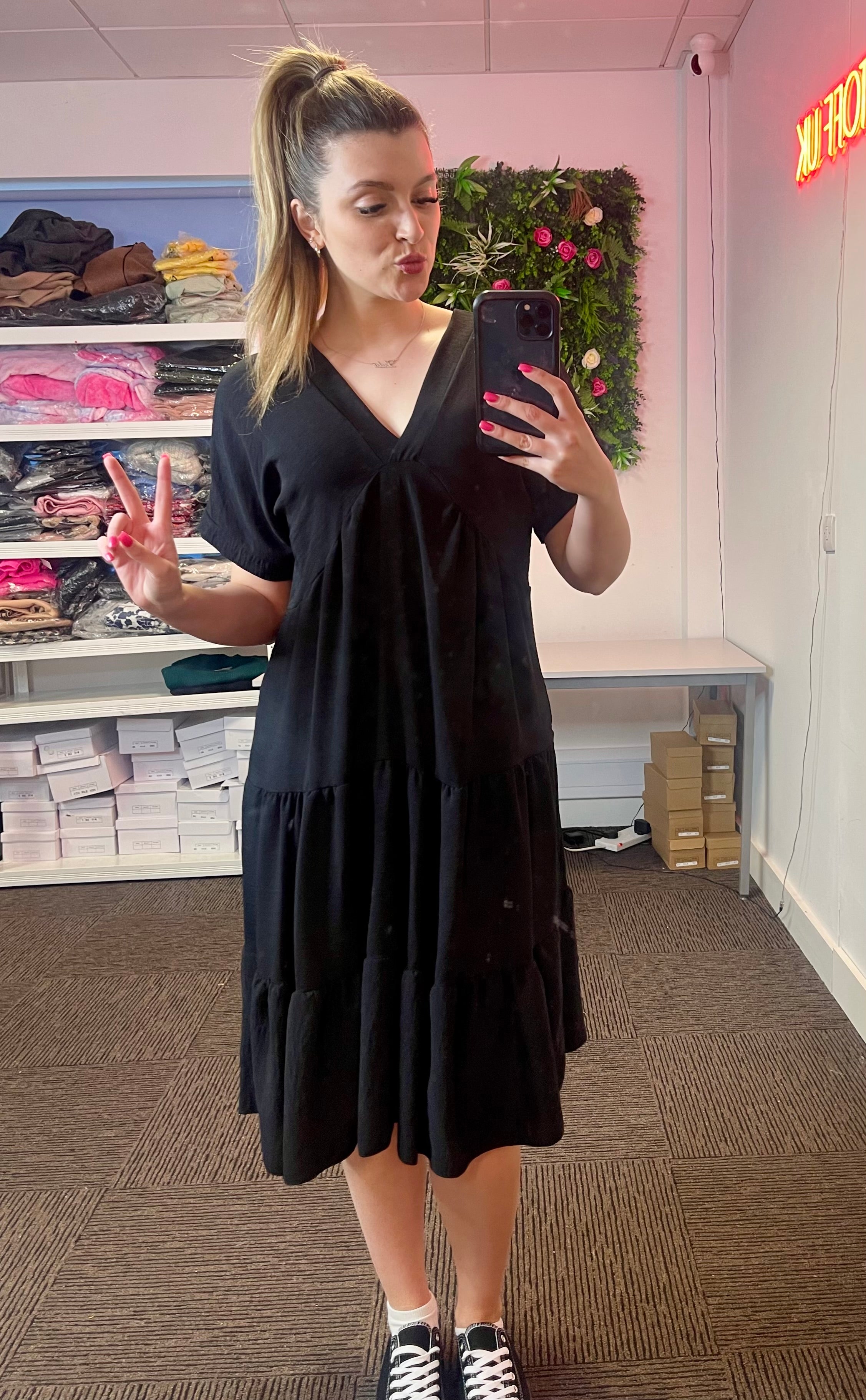 Women’s Tiered Smock Dress