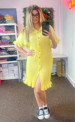 Geo Pleated dress