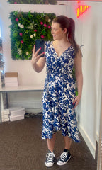 Floral Print Wrap Dress