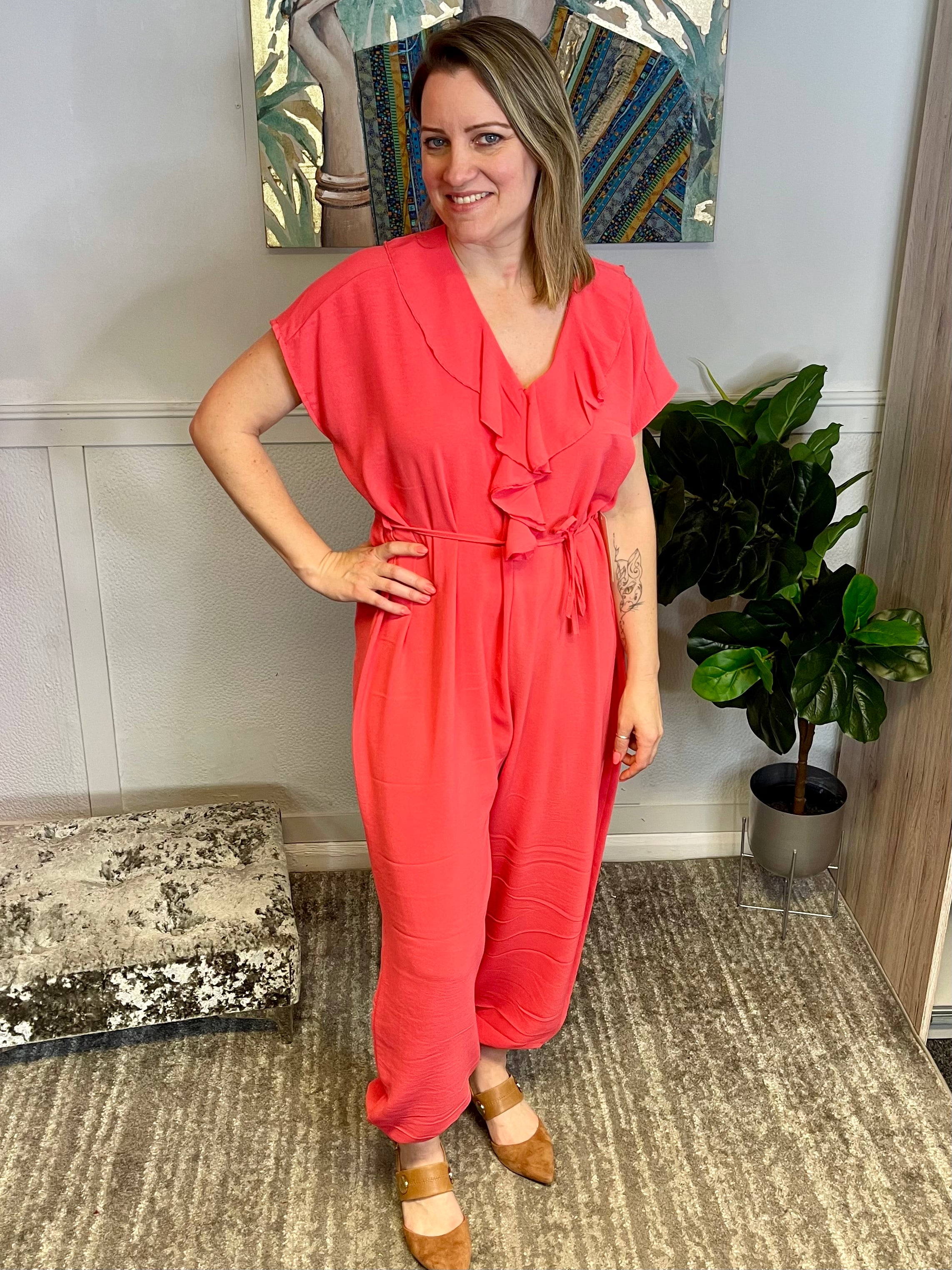 Fiona Tie Waist Jumpsuit