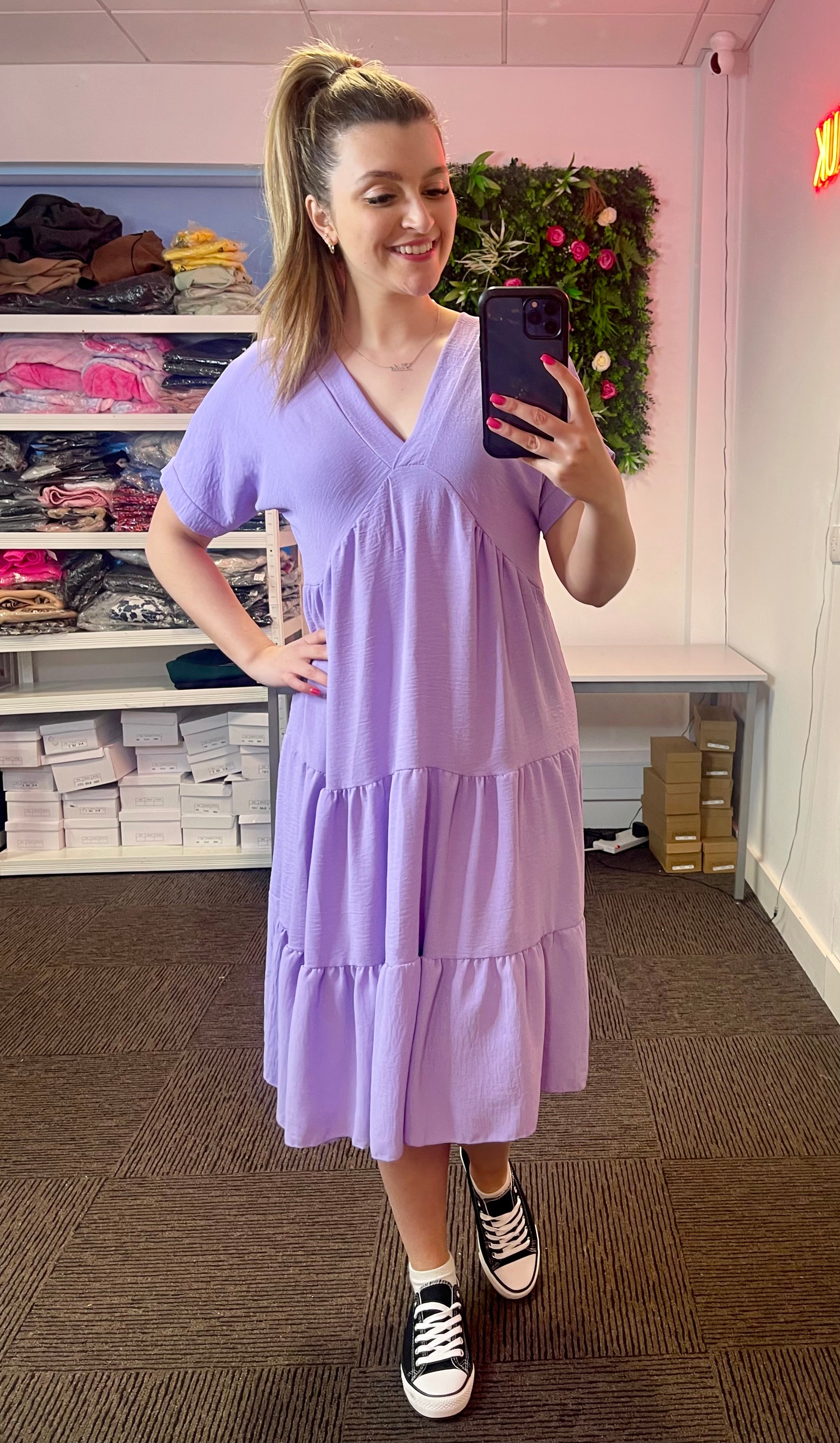 Women’s Tiered Smock Dress