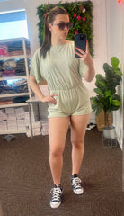 Adelaide Playsuit in green