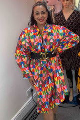 Katie Multi Colour Shirt Dress