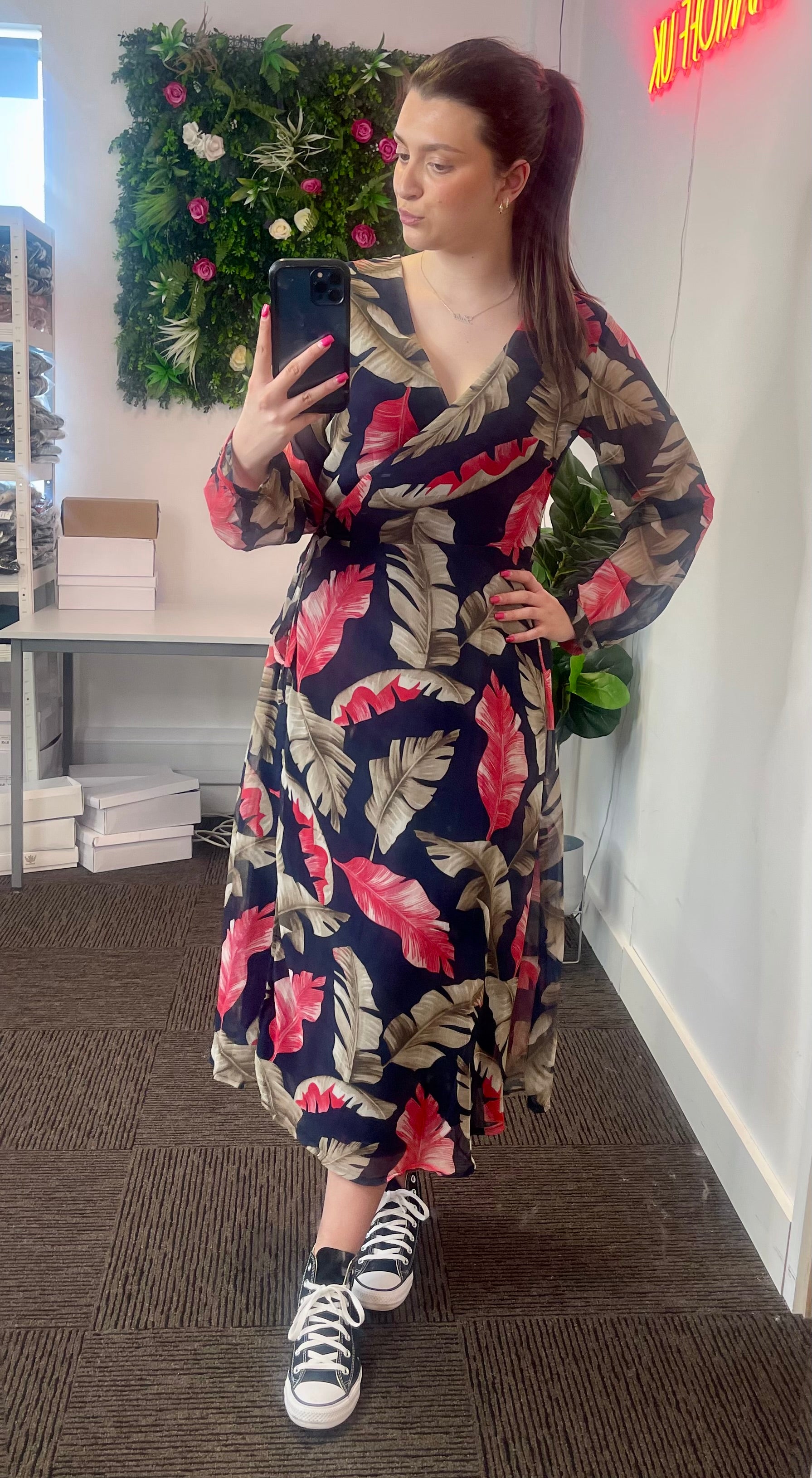 Esme Floral Wrap Dress