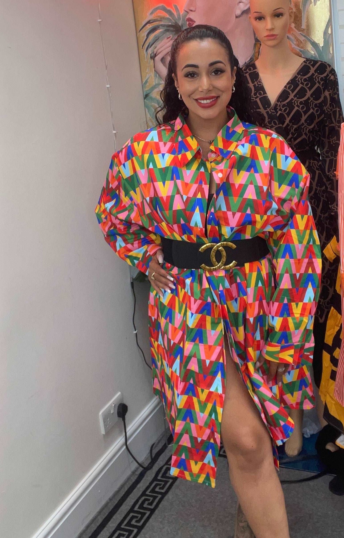 Katie Multi Colour Shirt Dress