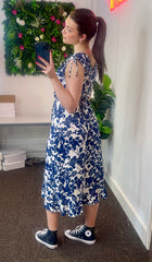 Floral Print Wrap Dress