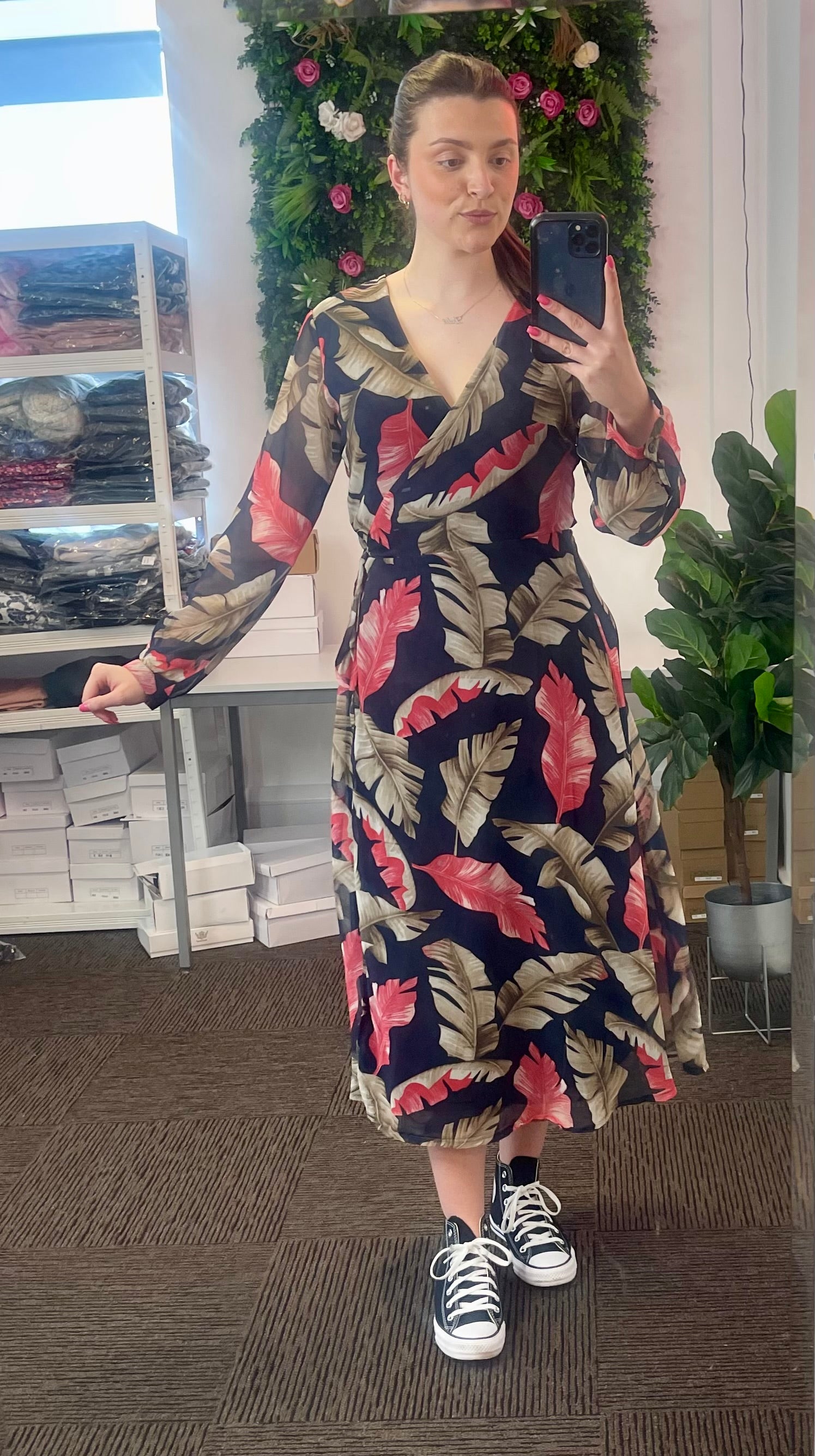 Esme Floral Wrap Dress