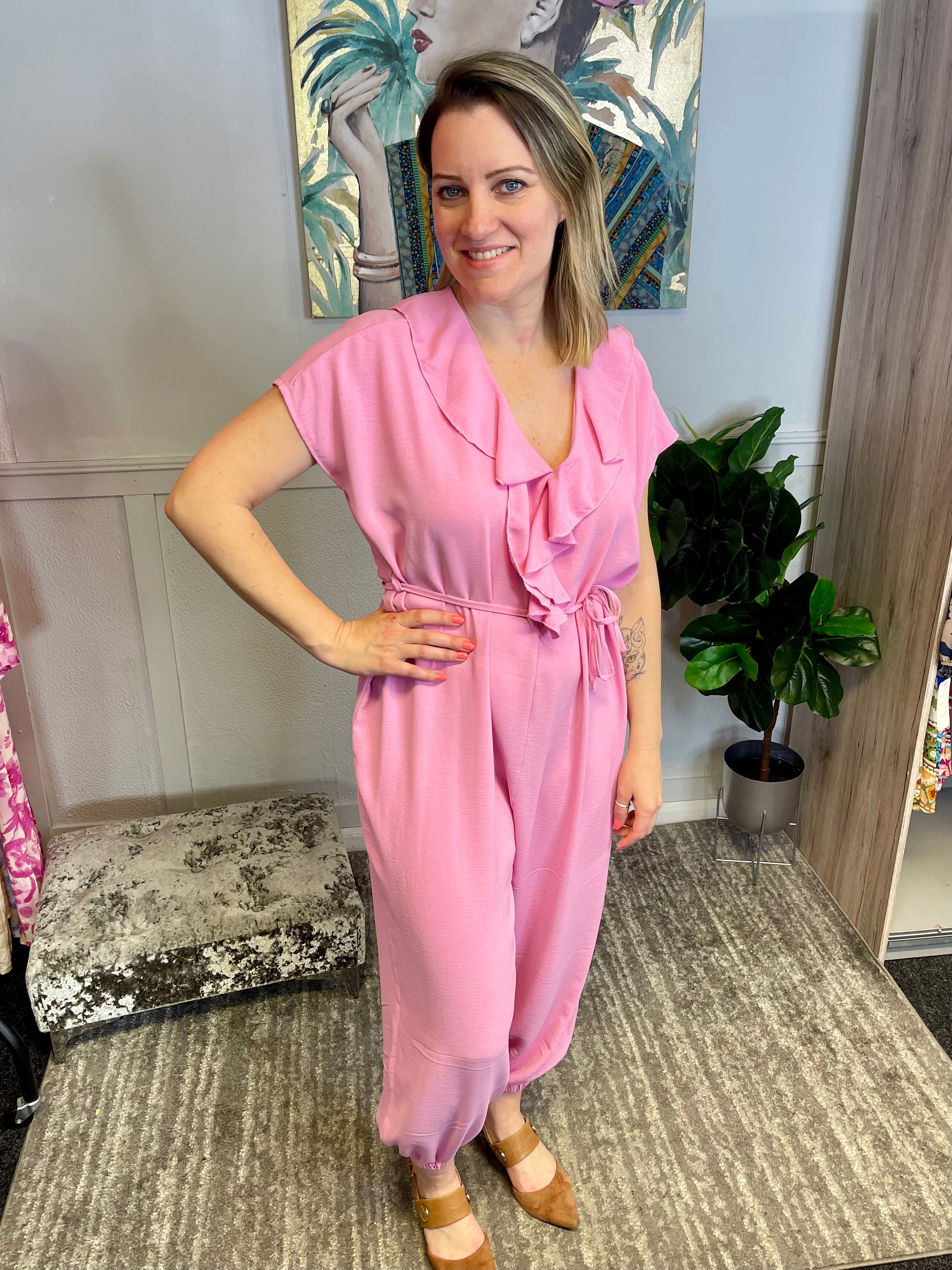Fiona Tie Waist Jumpsuit