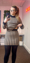 Vee two piece Jumper and Skirt Set