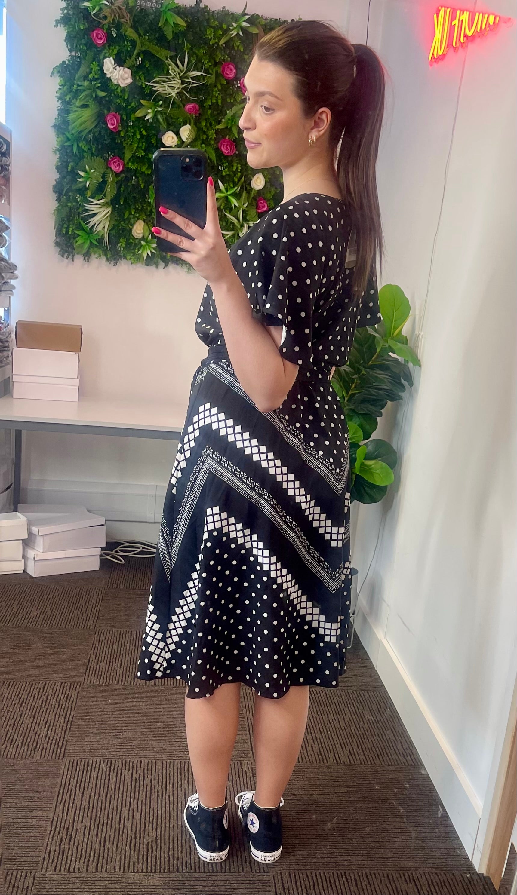 Aurora polka Dot Wrap Dress