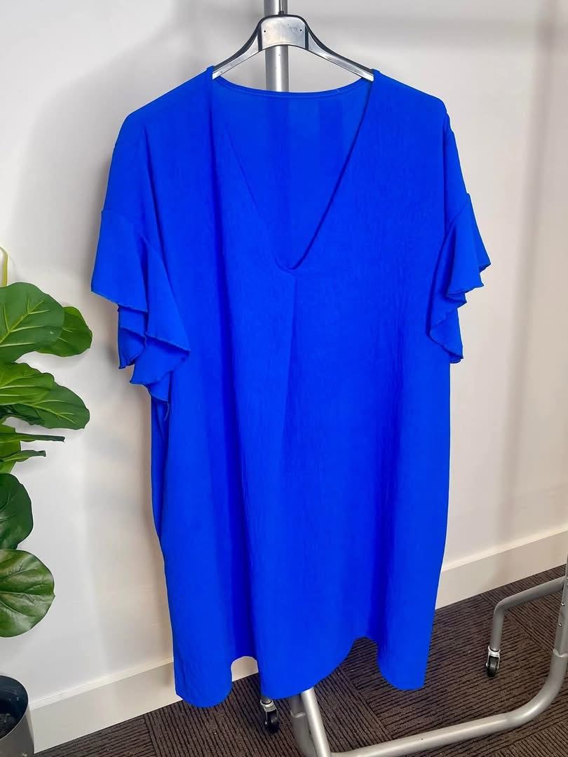 Plus size casual dress with pockets