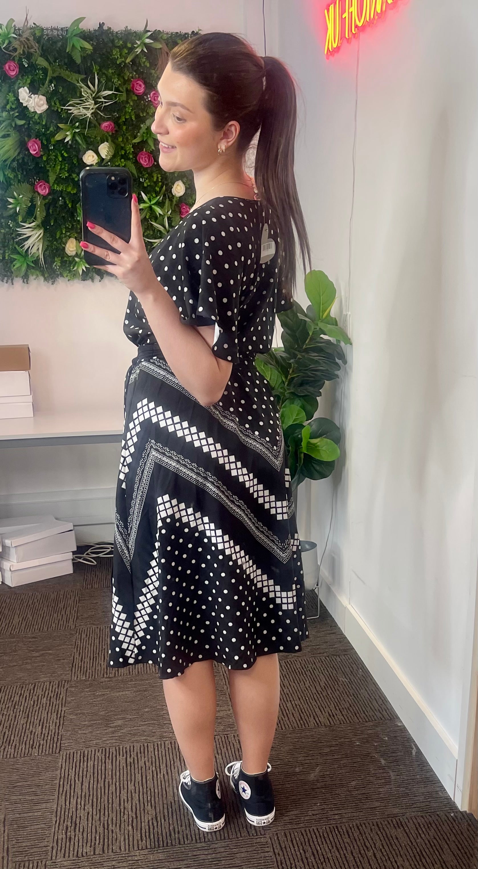 Aurora polka Dot Wrap Dress