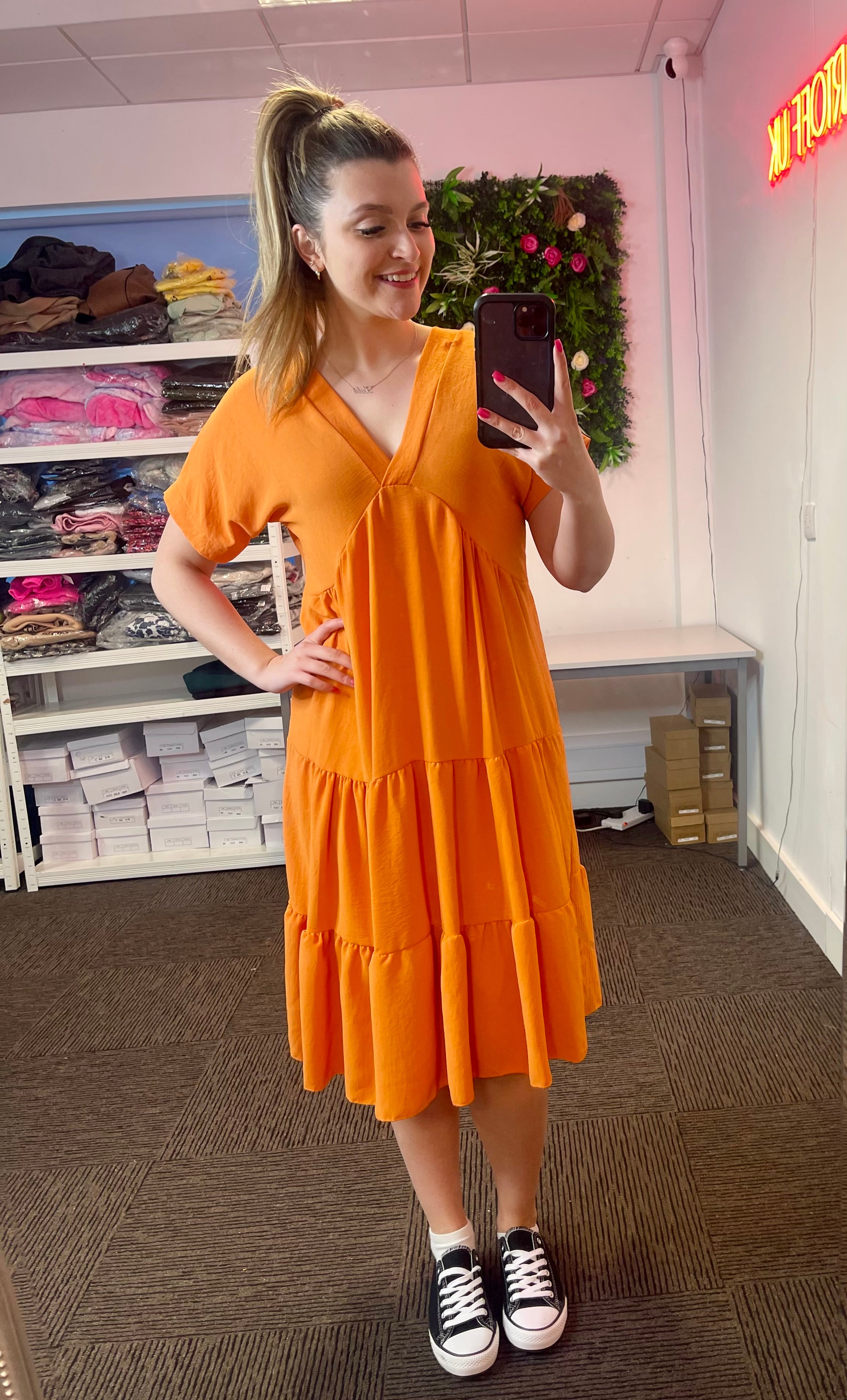 Women’s Tiered Smock Dress