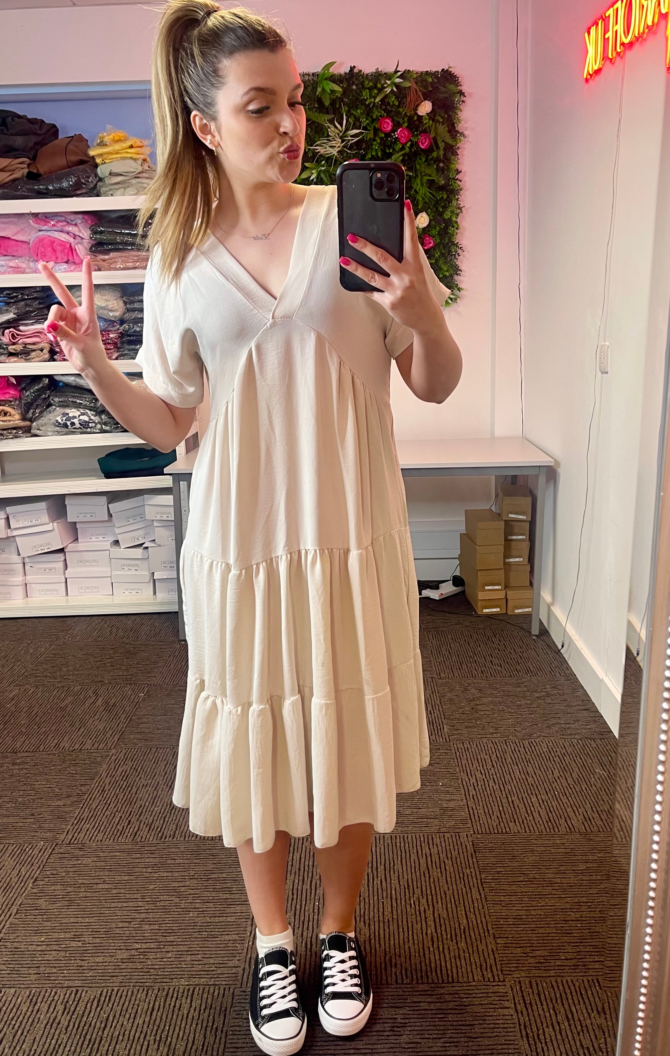 Women’s Tiered Smock Dress