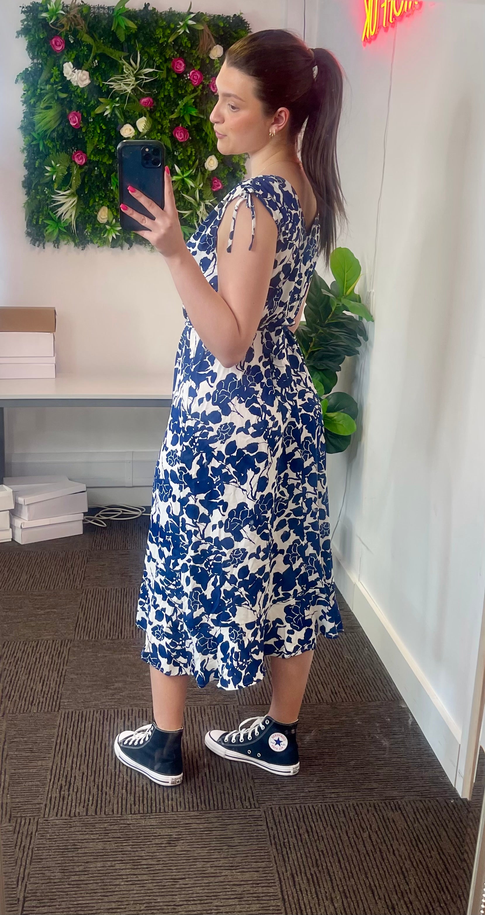 Floral Print Wrap Dress