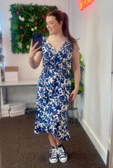 Floral Print Wrap Dress