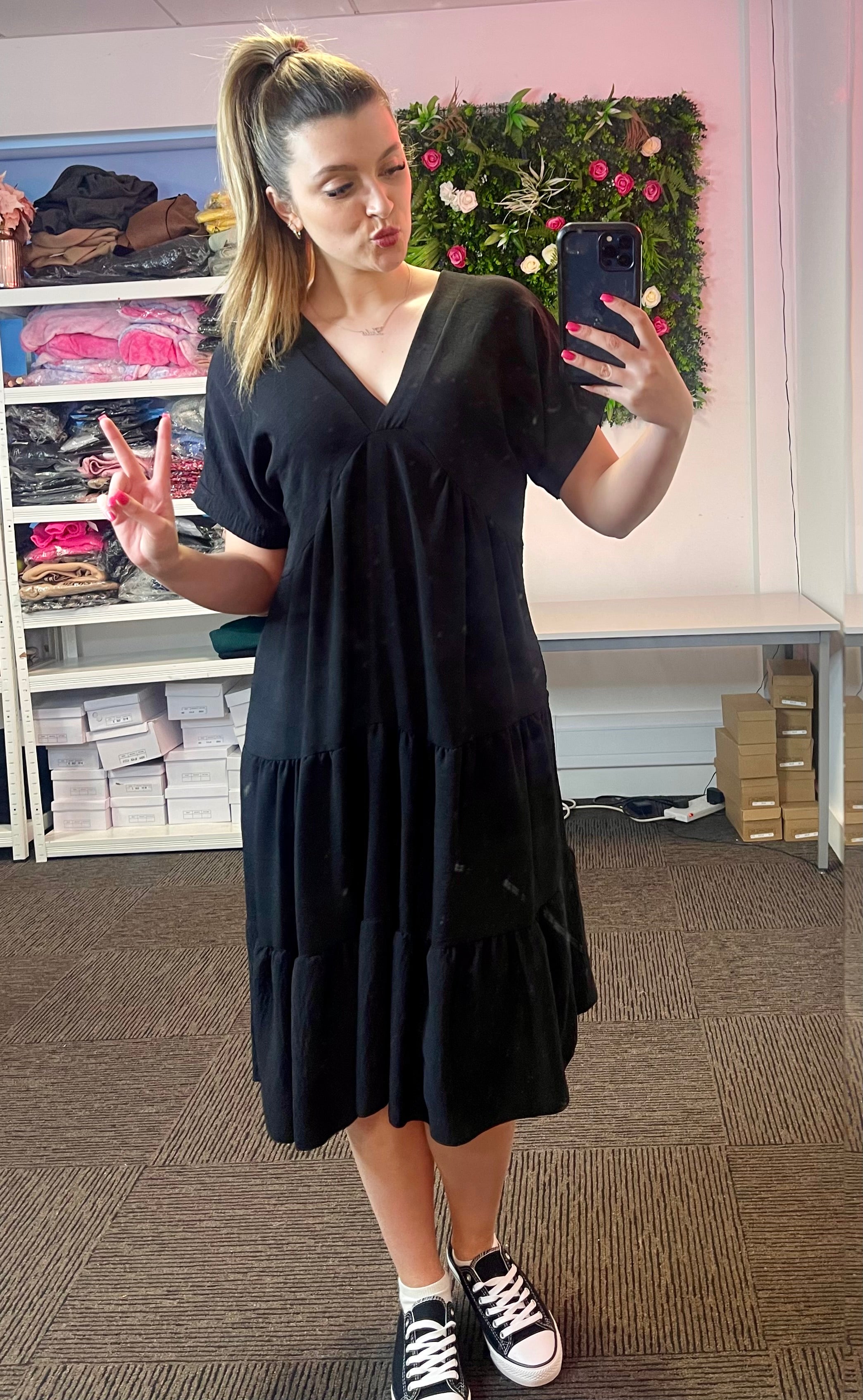 Women’s Tiered Smock Dress