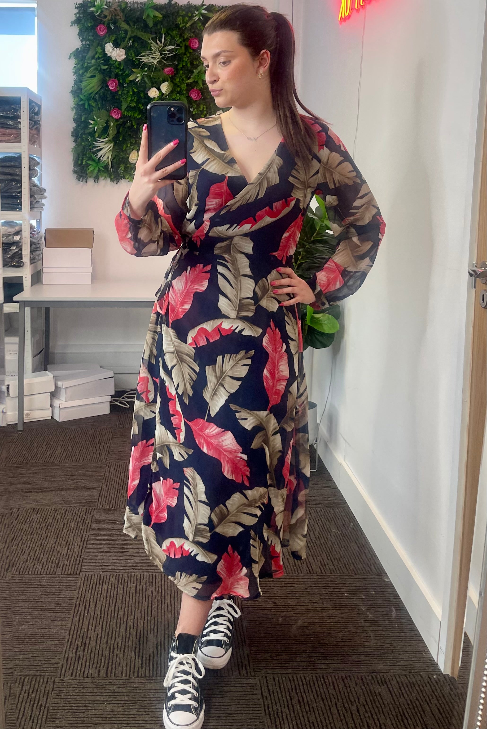 Esme Floral Wrap Dress