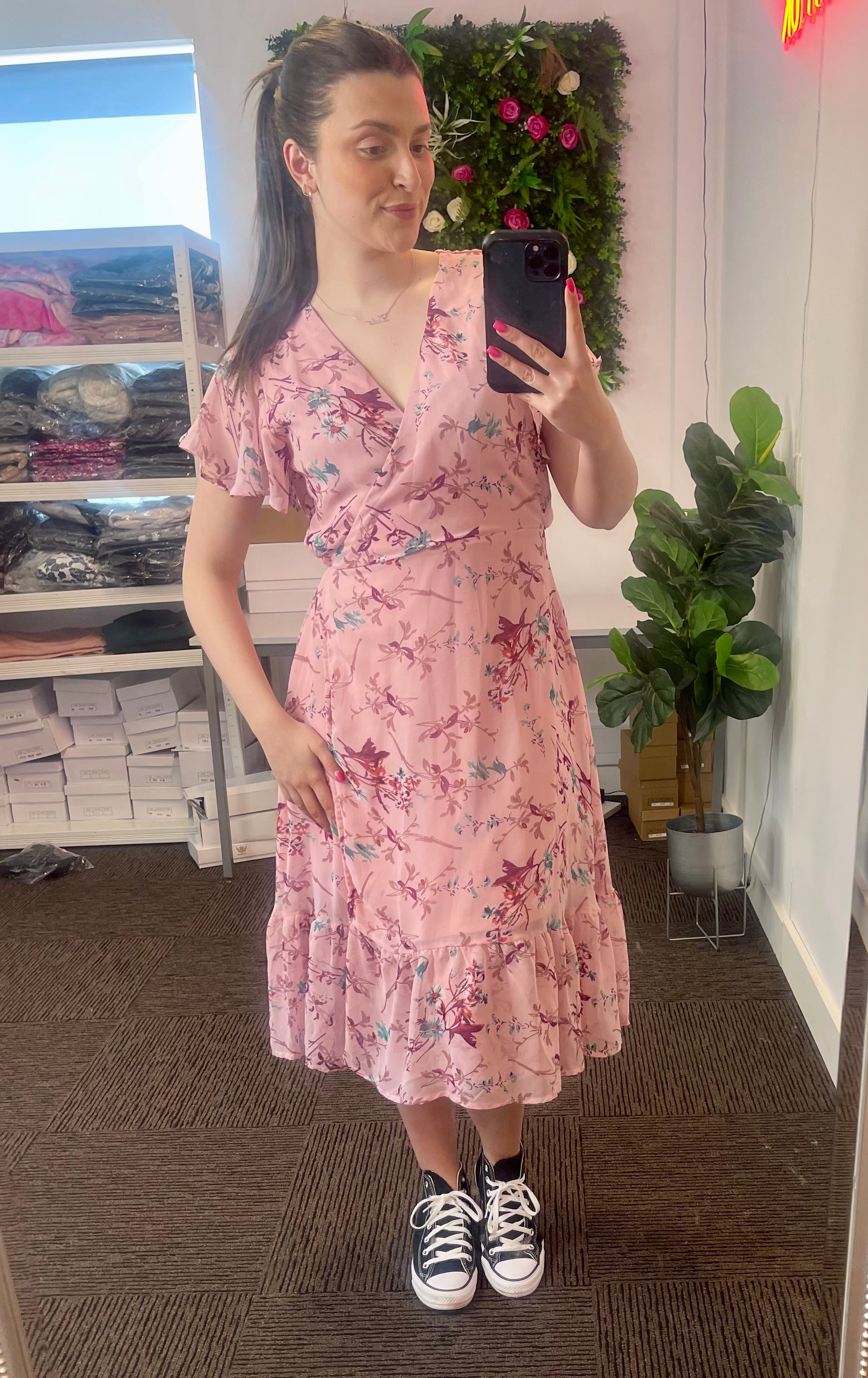 Imogen Floral Wrap Dress