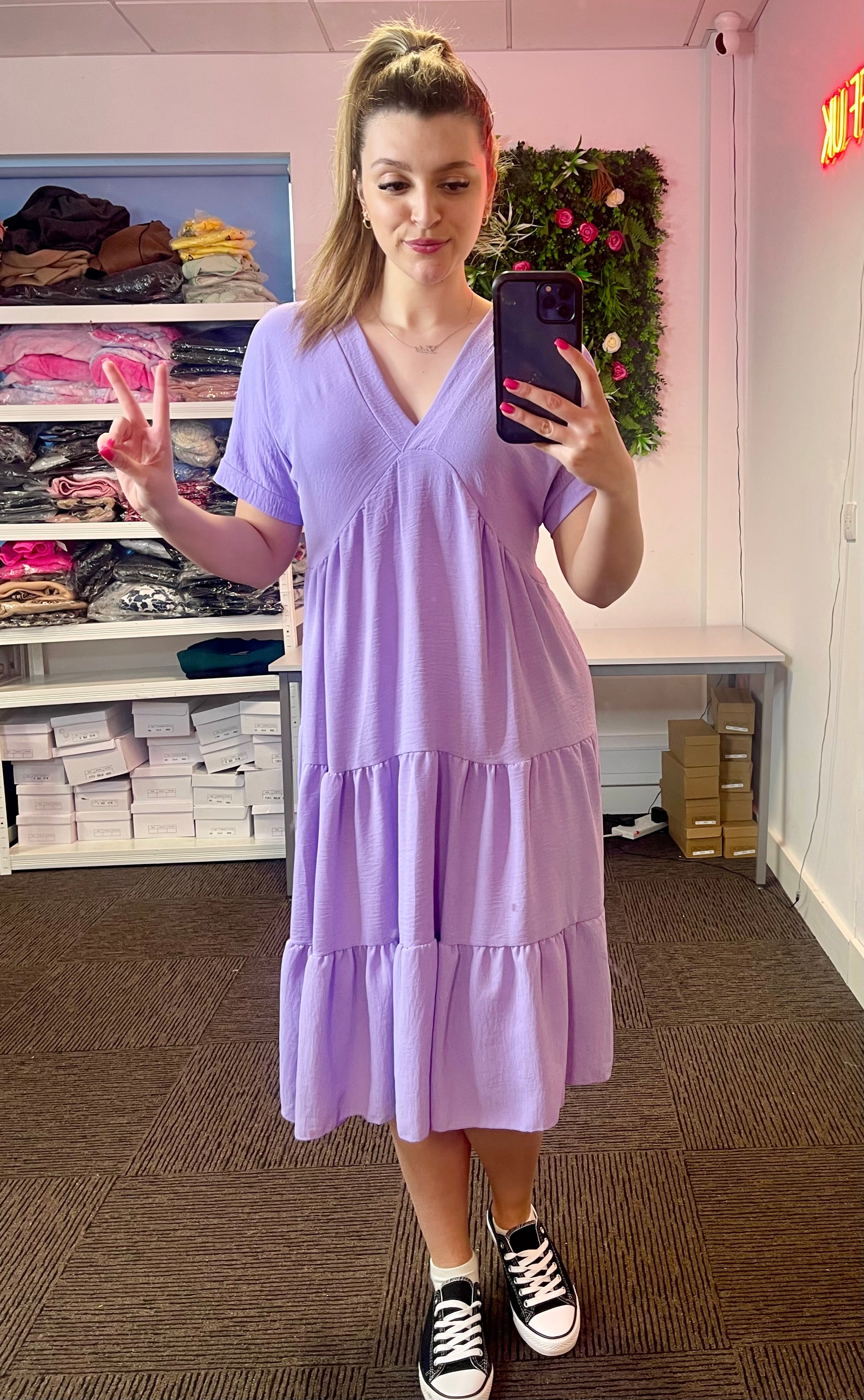 Women’s Tiered Smock Dress