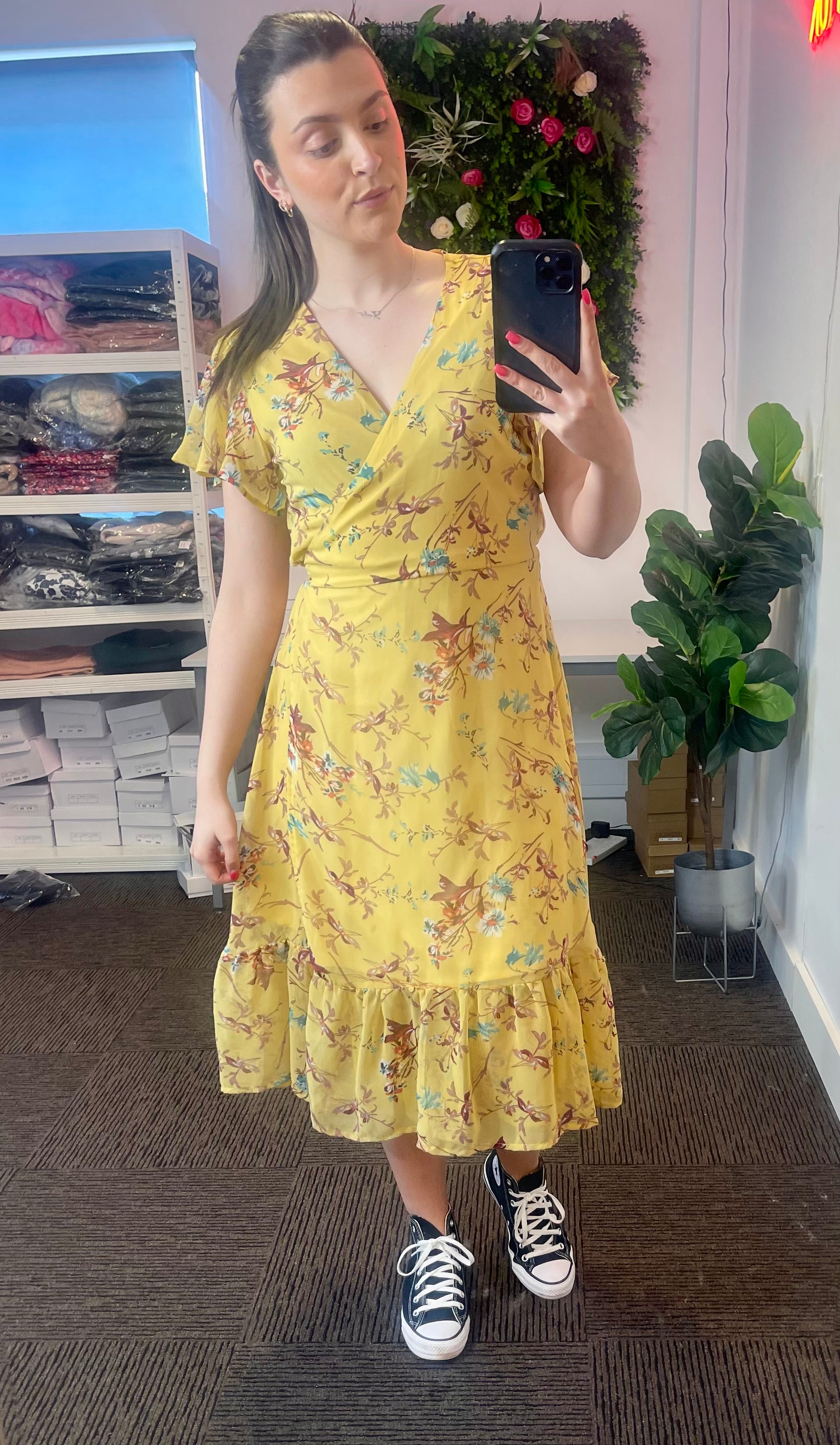 Imogen Floral Wrap Dress