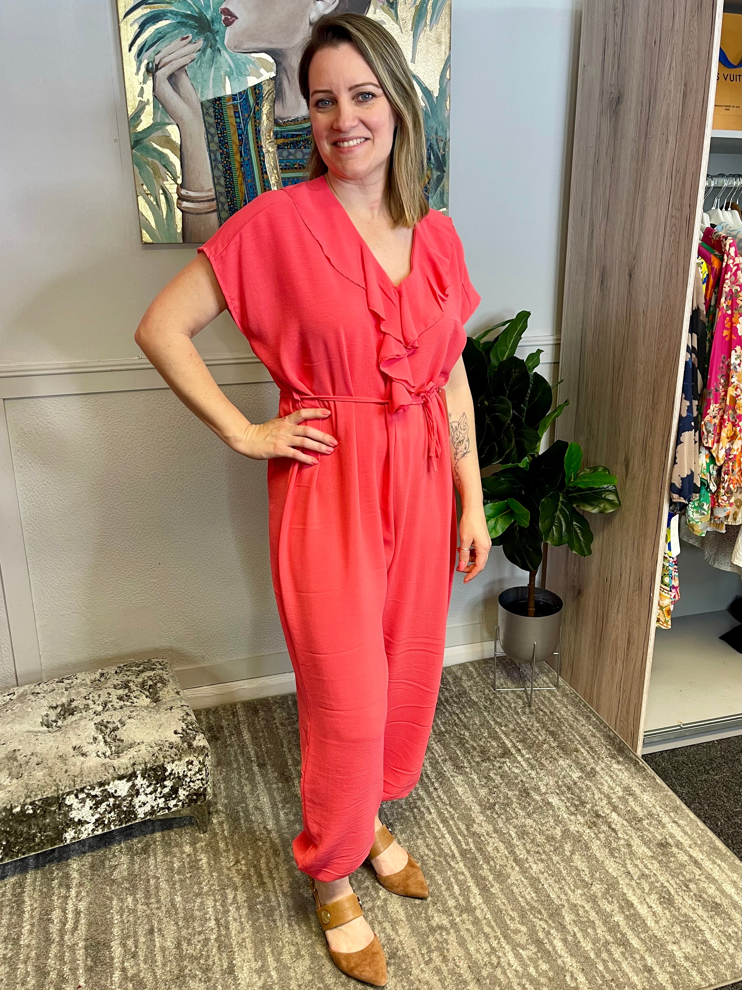 Fiona Tie Waist Jumpsuit