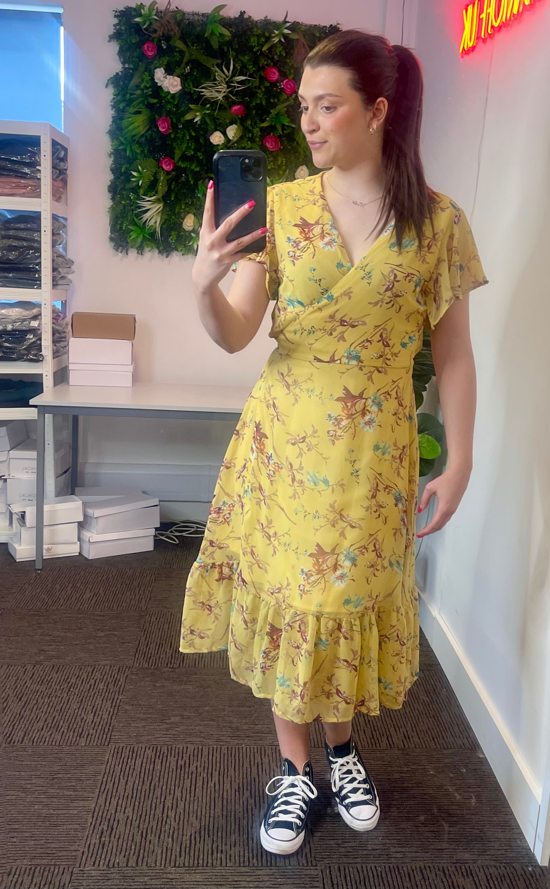 Imogen Floral Wrap Dress