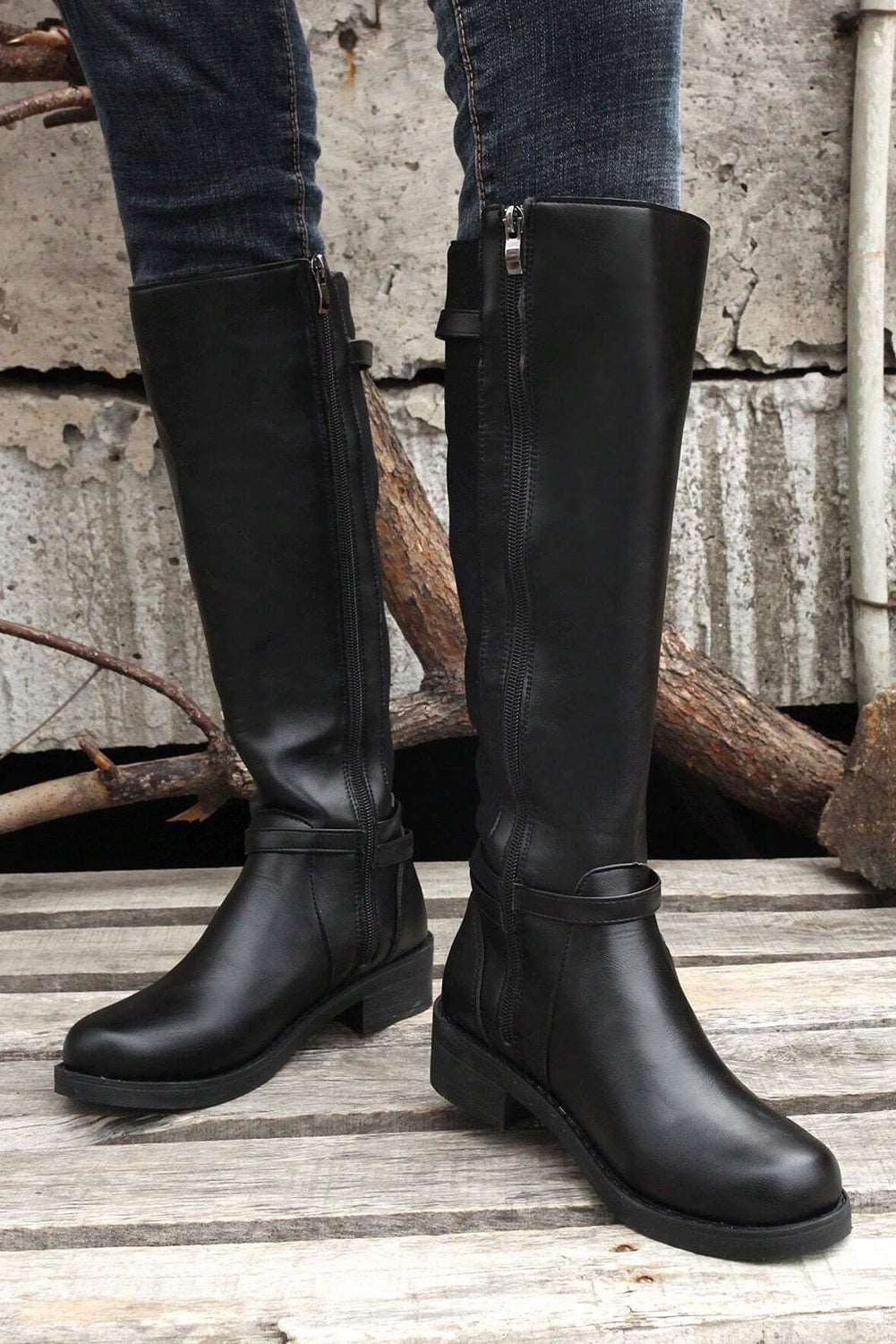 Chunky Knee High Boots