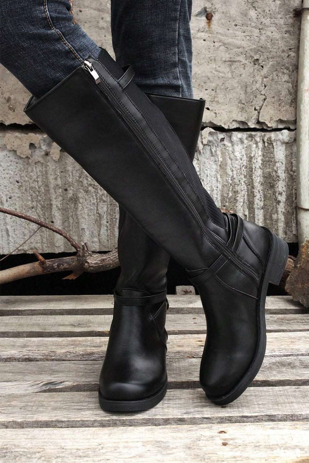 Chunky Knee High Boots