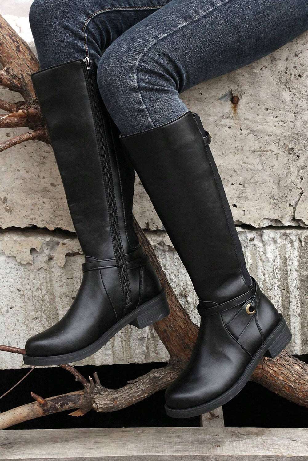 Chunky Knee High Boots