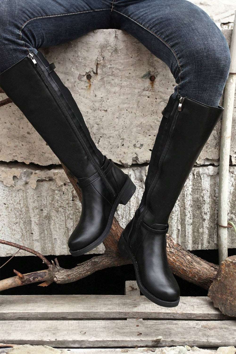 Chunky Knee High Boots