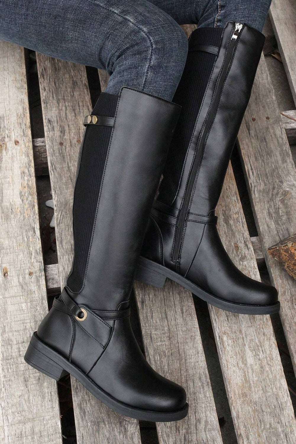 Chunky Knee High Boots