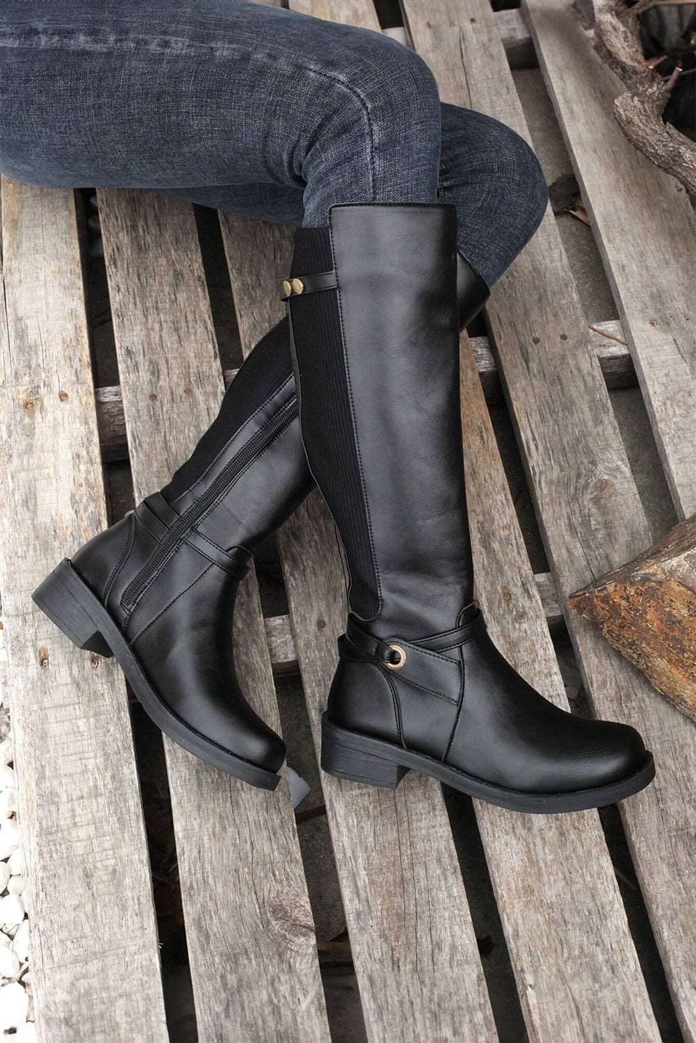Chunky Knee High Boots