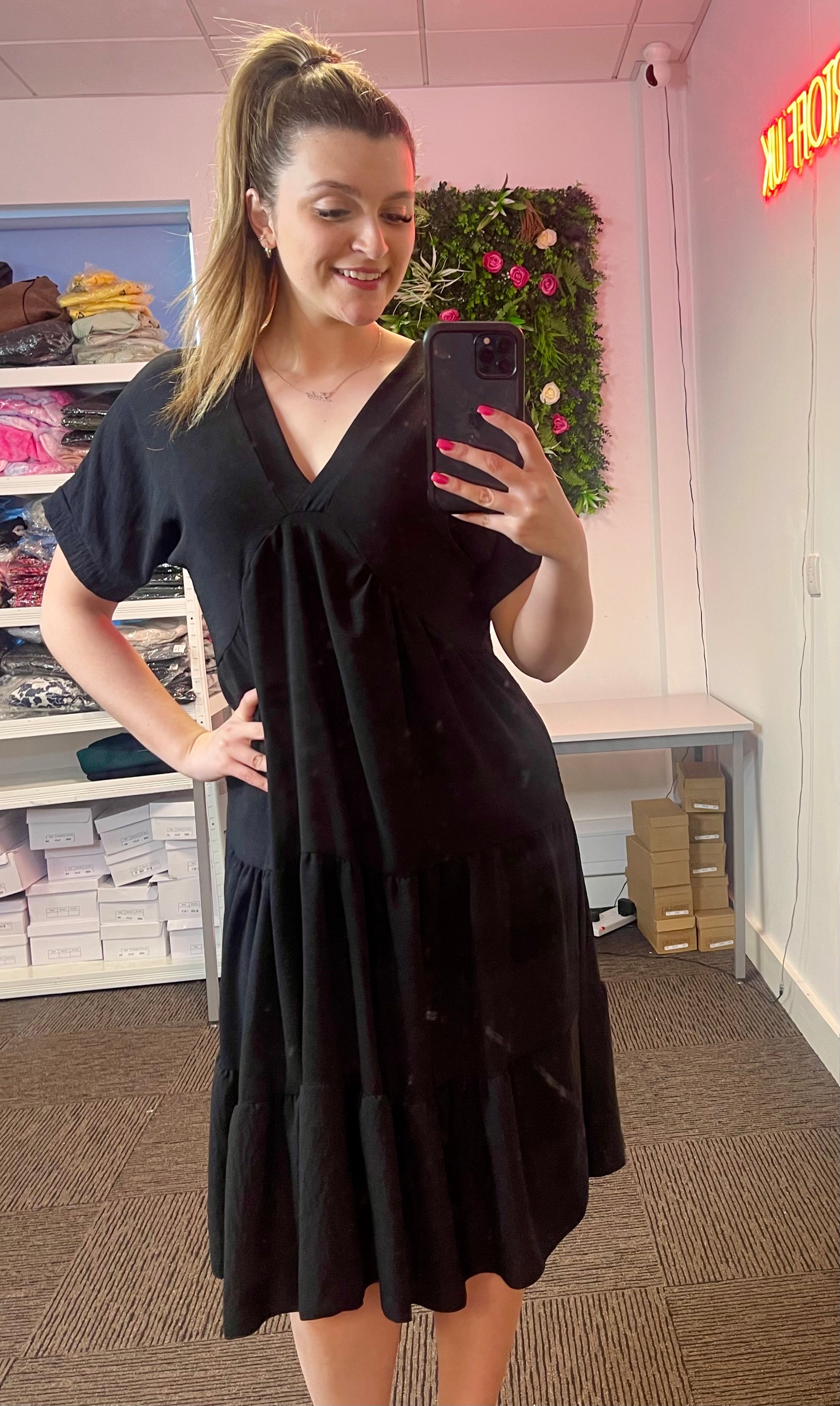 Women’s Tiered Smock Dress