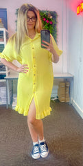 Geo Pleated dress