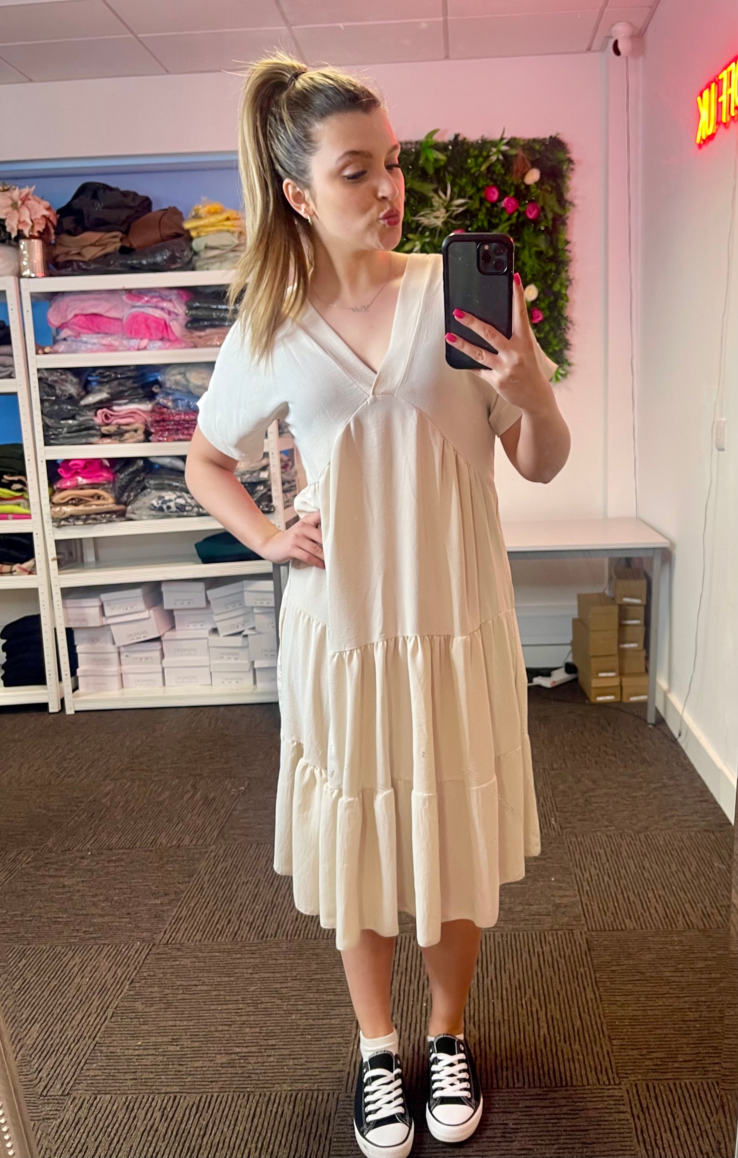 Women’s Tiered Smock Dress