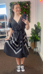 Aurora polka Dot Wrap Dress