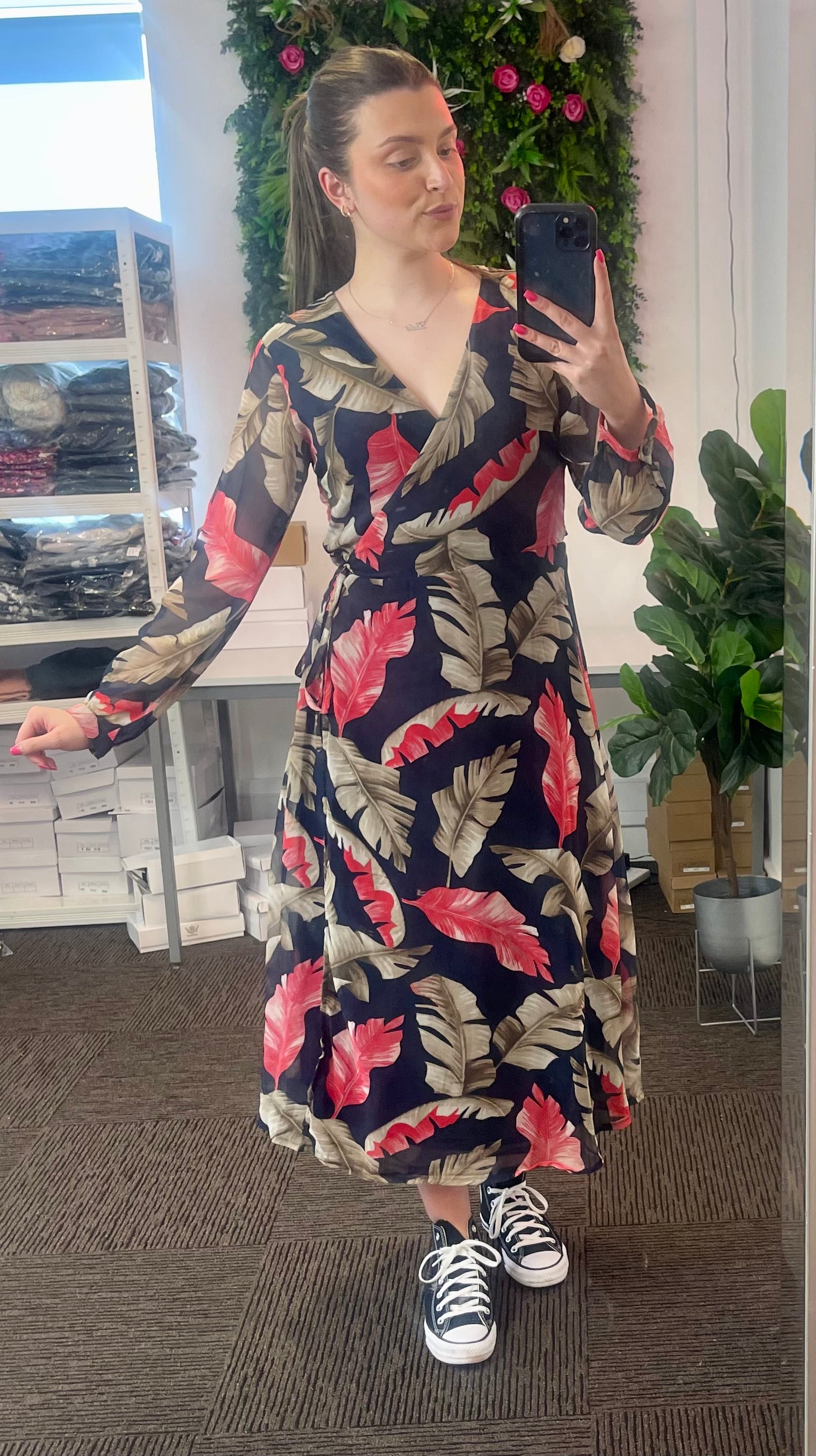 Esme Floral Wrap Dress