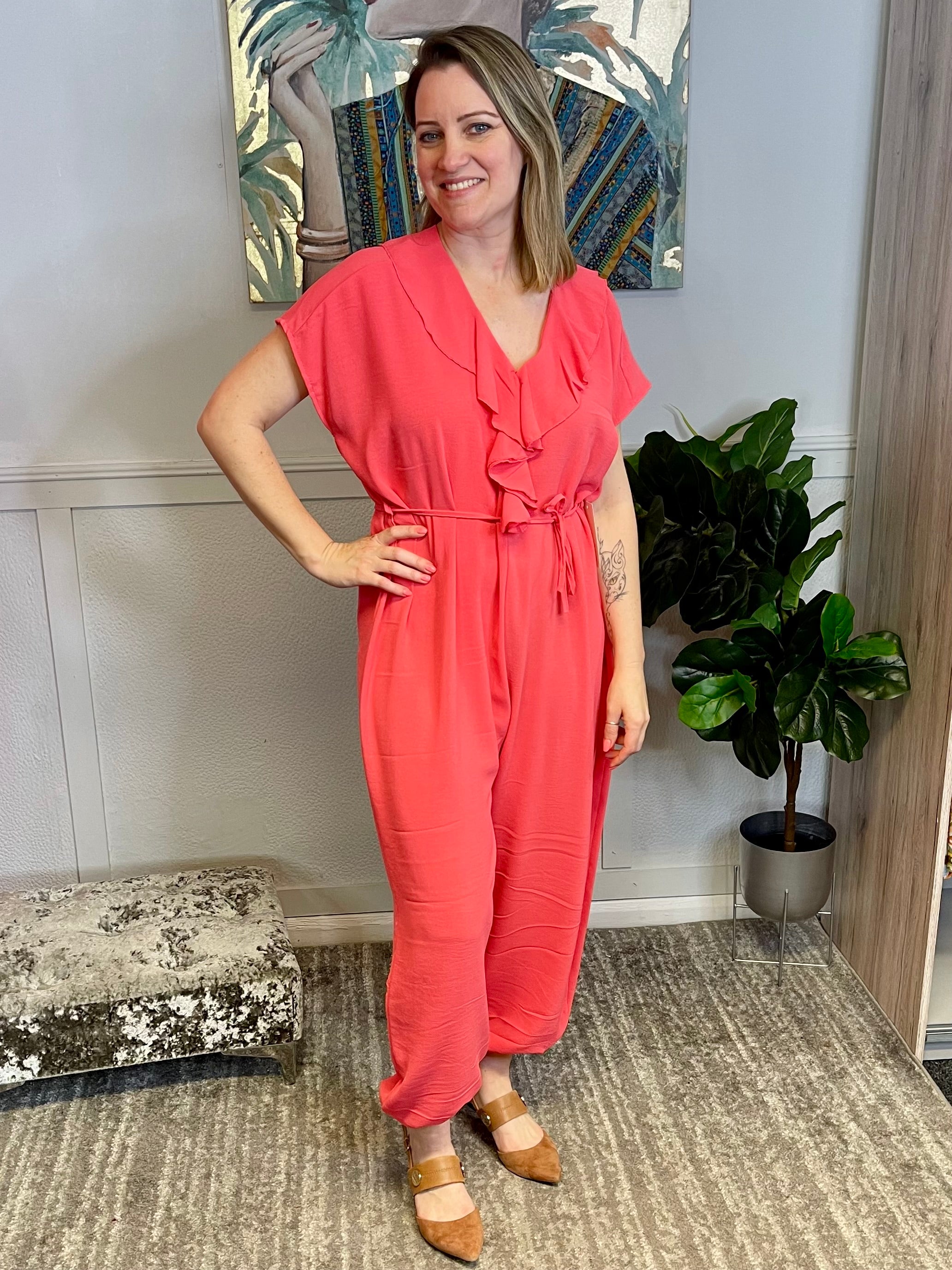 Fiona Tie Waist Jumpsuit