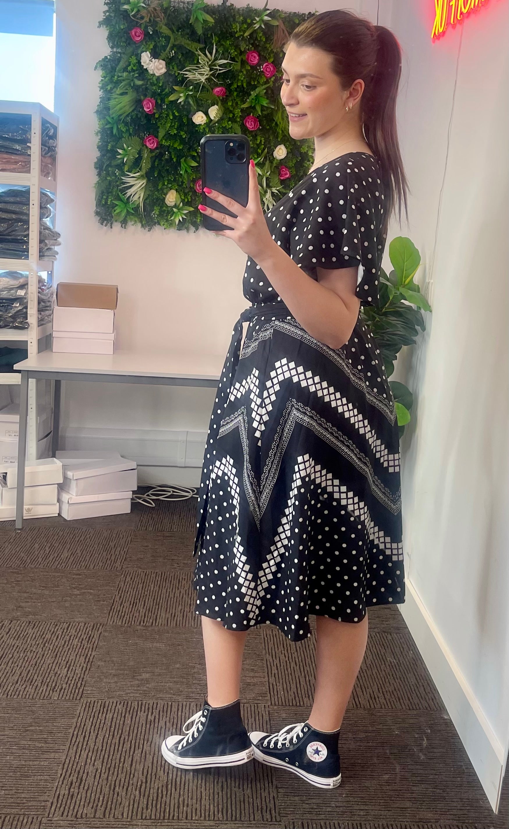 Aurora polka Dot Wrap Dress