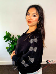 Victoria Diamond Bows Detail Jumper