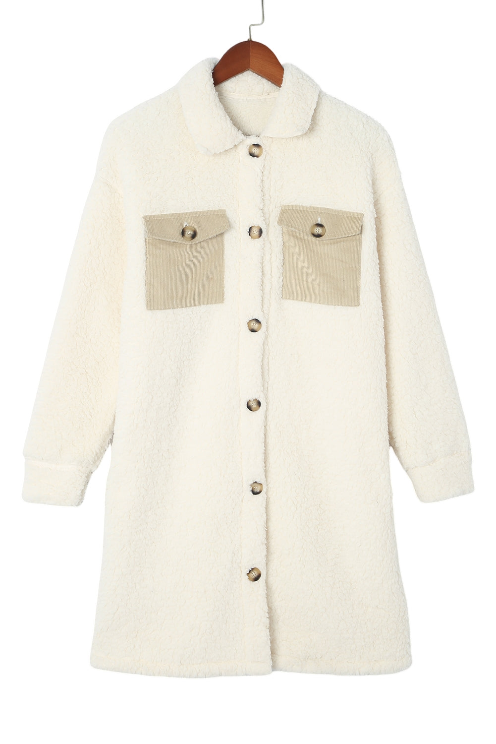 Tia Single Breated Teddy Coat