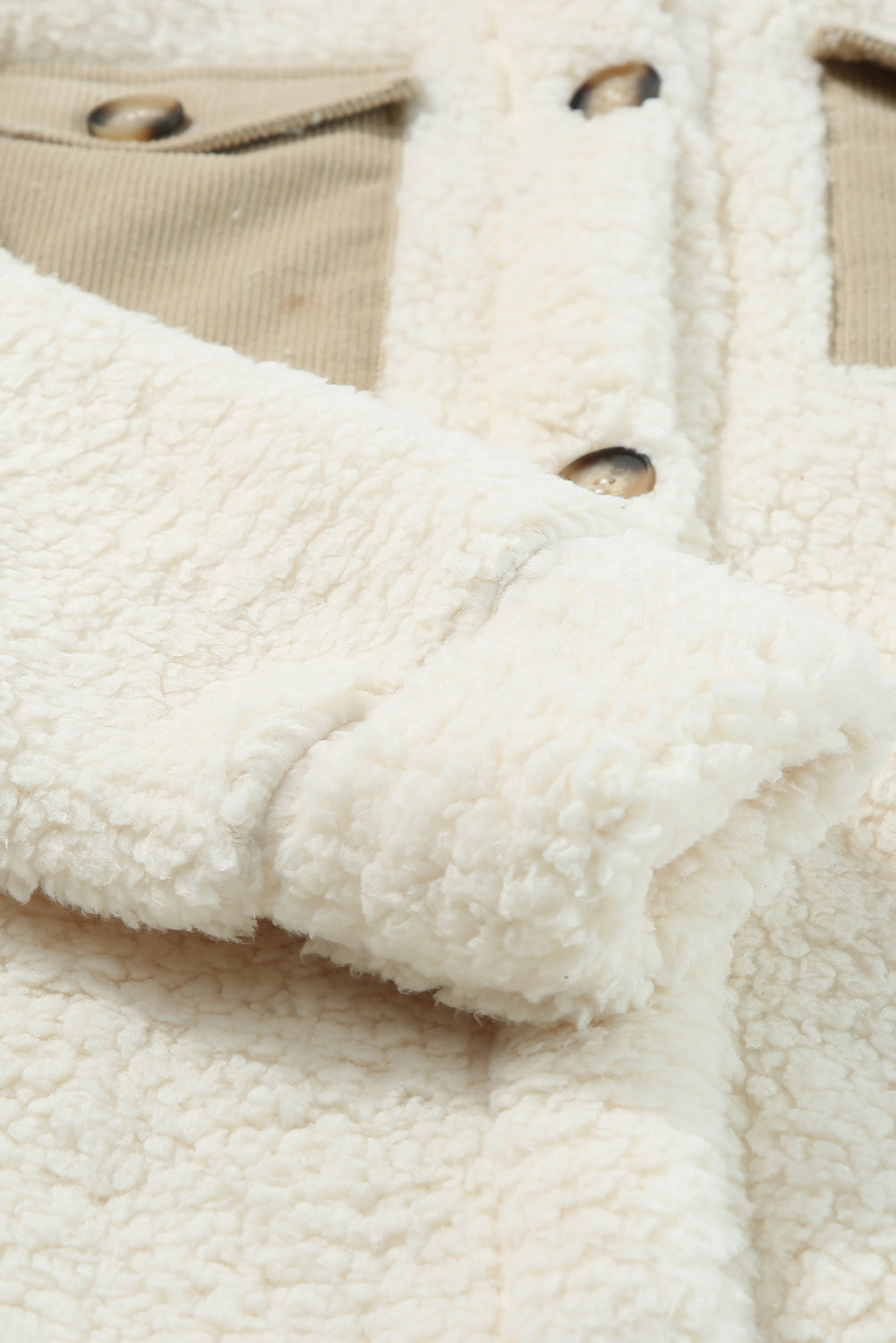 Tia Single Breated Teddy Coat