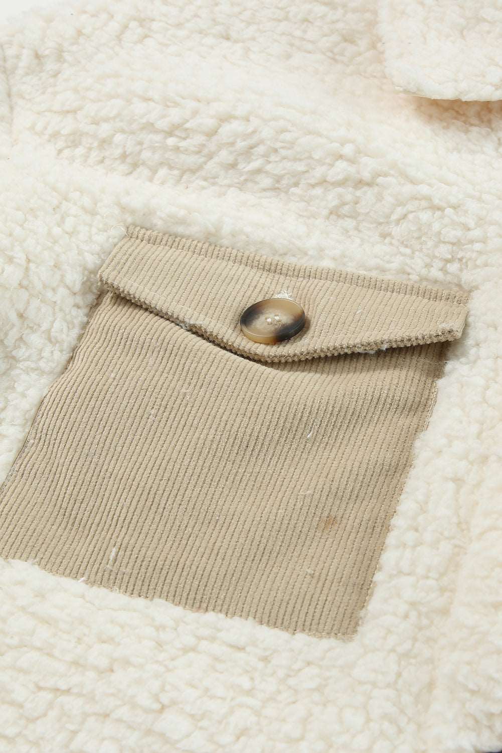 Tia Single Breated Teddy Coat