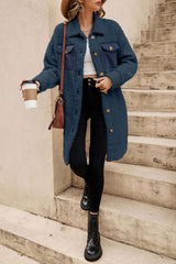 Tia Single Breated Teddy Coat