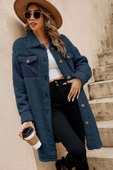 Tia Single Breated Teddy Coat
