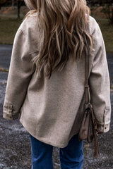 Shacket with Flap Pockets